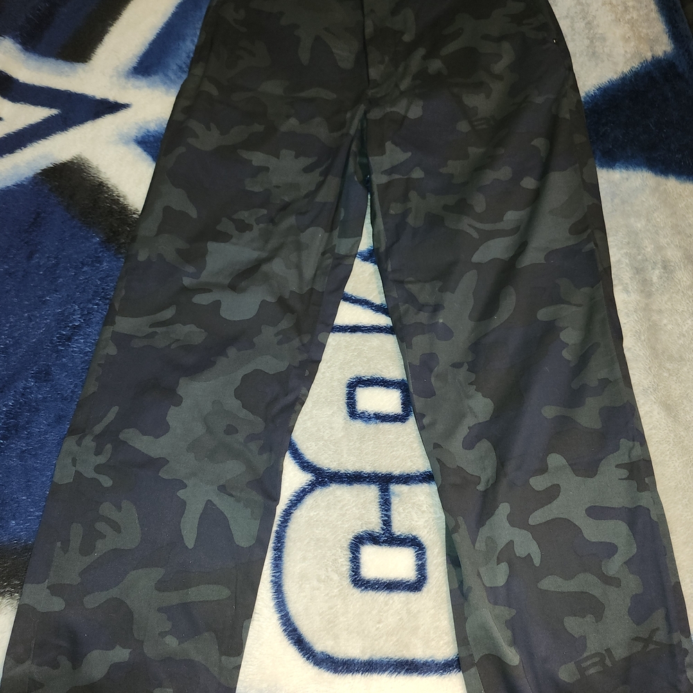 RLX GOLF Ralph Lauren Green Blue & Black Camo Pants 34-30